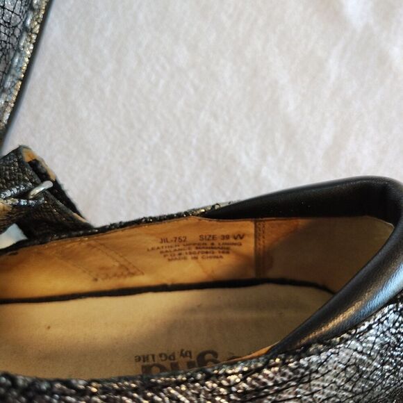 Alegria Silver Black Pewter Mary Jane Shoes Comfort Nurse Women’s 39W US 8.5-9 - Picture 8 of 9